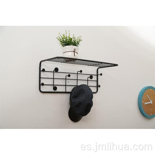 perchero de metal multifunción de pared